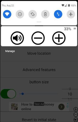 Always visible volume button - عکس برنامه موبایلی اندروید