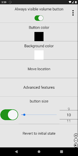 Always visible volume button - عکس برنامه موبایلی اندروید
