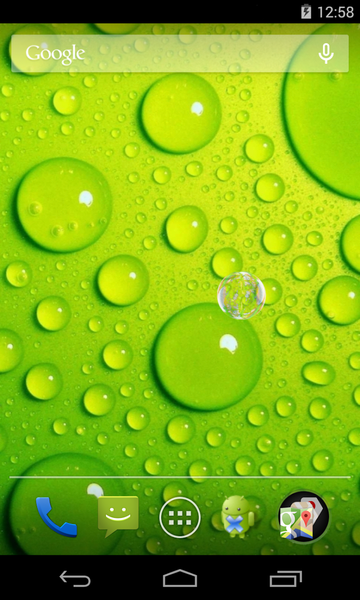 Water drops Live Wallpaper - Image screenshot of android app