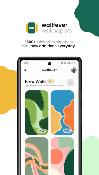 Wallfever - Minimal Wallpapers - عکس برنامه موبایلی اندروید