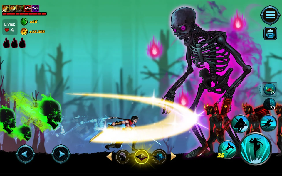 Hero's Glory: Savior - Gameplay image of android game