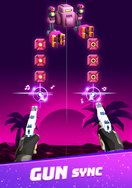 Dual Guns: Music Shooter Game - عکس بازی موبایلی اندروید