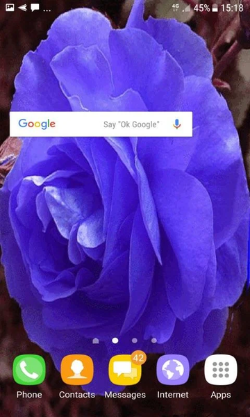 Blue Rose Swing LWP - Image screenshot of android app