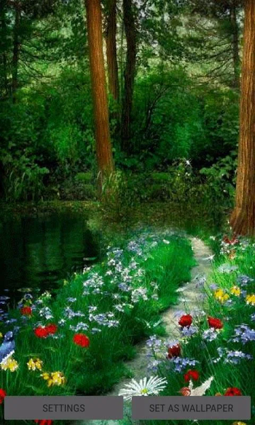 Flowers Forest Live Wallpaper - Image screenshot of android app