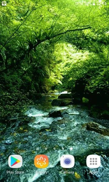 Green Forest River LWP - Image screenshot of android app