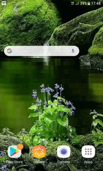 Green Nature Live Wallpaper - Image screenshot of android app