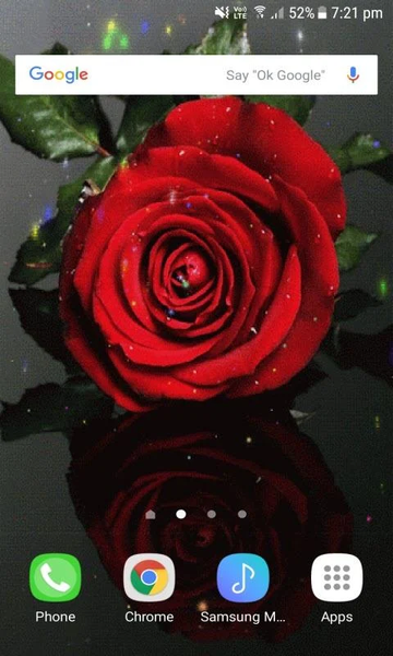 Magical Red Flower LWP - Image screenshot of android app