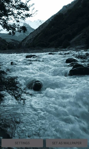Mountain River Flow LWP - Image screenshot of android app