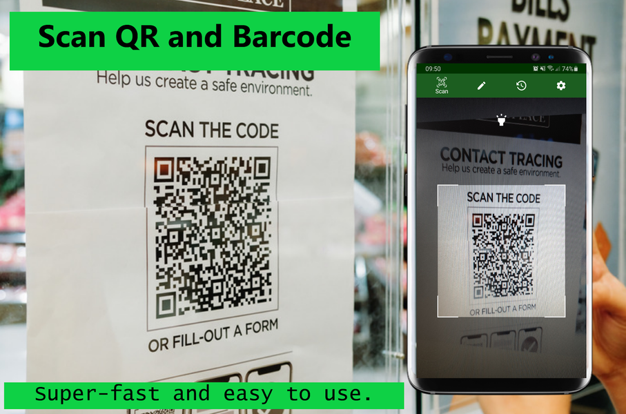 QR Scanner & QR Generator - عکس برنامه موبایلی اندروید