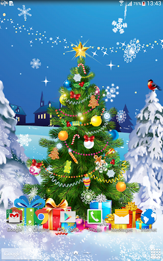 Christmas Live Wallpaper - Image screenshot of android app