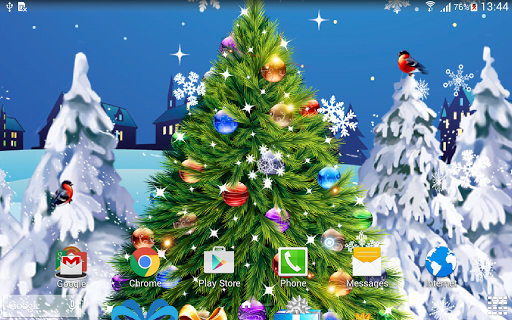 Christmas Live Wallpaper - Image screenshot of android app