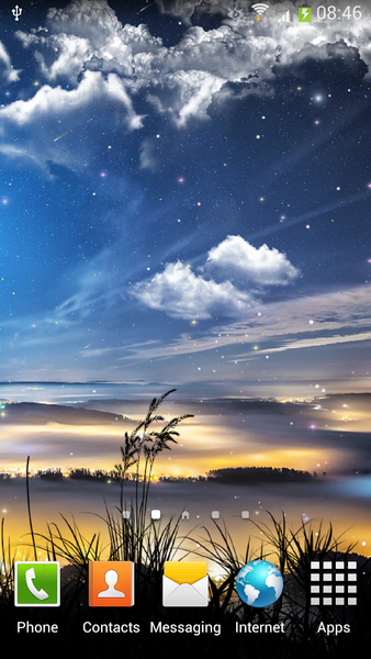 Falling Stars Live Wallpaper - Image screenshot of android app