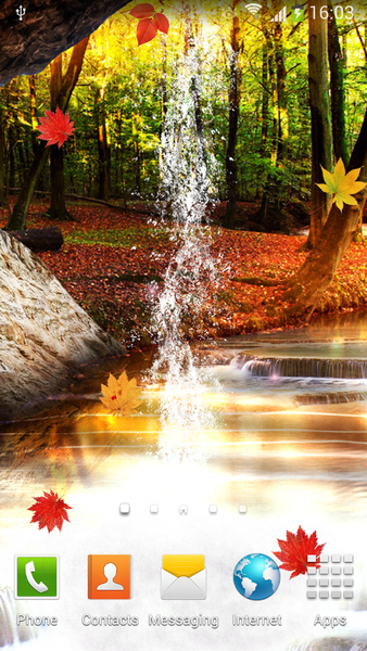 Forest 3D Waterfall Wallpaper - Image screenshot of android app