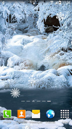 Winter Waterfalls Wallpaper - Image screenshot of android app