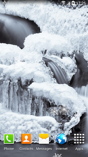 Winter Waterfalls Wallpaper - Image screenshot of android app