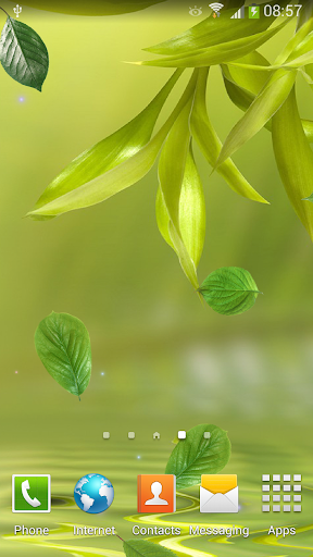 Leaf Live Wallpaper - Image screenshot of android app