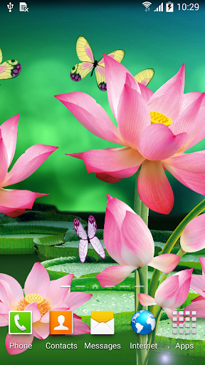 Lotus Live Wallpaper - Image screenshot of android app