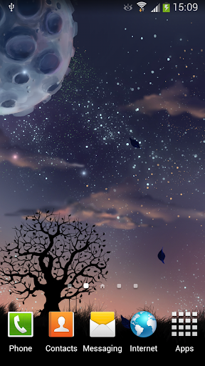 Moon Night Live Wallpaper - Image screenshot of android app