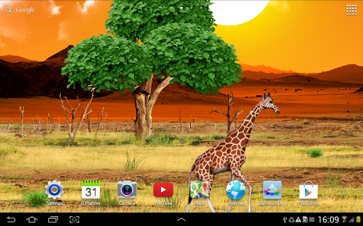 Safari Live Wallpaper - Image screenshot of android app