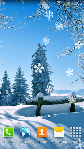 Snowfall Live Wallpaper - Image screenshot of android app