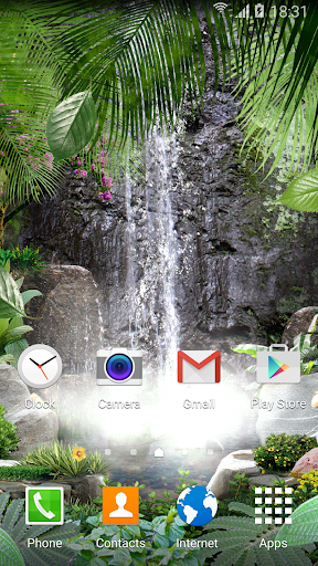 3D Waterfall Live Wallpaper - Image screenshot of android app