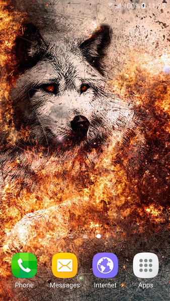 Wolves Live Wallpaper - Image screenshot of android app