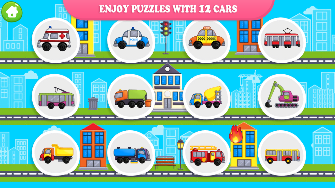 Car Puzzles for Kids - عکس بازی موبایلی اندروید