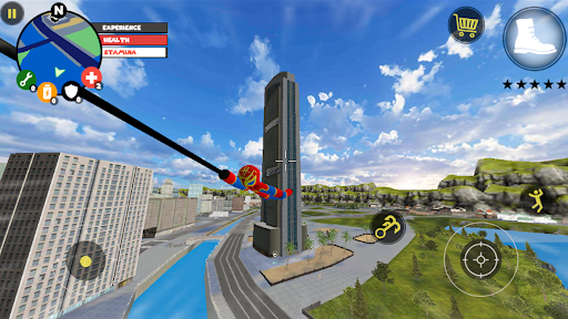 Spider Stickman Rope hero ۲۰۲۱ – Vegas Crime City - عکس برنامه موبایلی اندروید