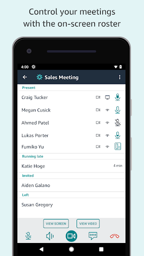 Amazon Chime - عکس برنامه موبایلی اندروید
