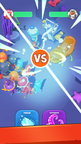 Fish Battle Merge - Gameplay image of android game