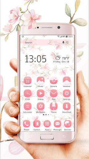 Flower launcher theme &wallpaper - عکس برنامه موبایلی اندروید