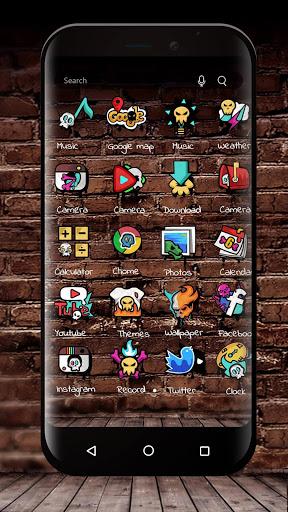 Graffiti launcher theme &wallpaper - عکس برنامه موبایلی اندروید