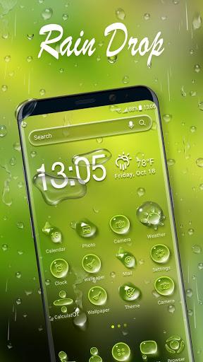 Waterdrop launcher theme &wallpaper - Image screenshot of android app