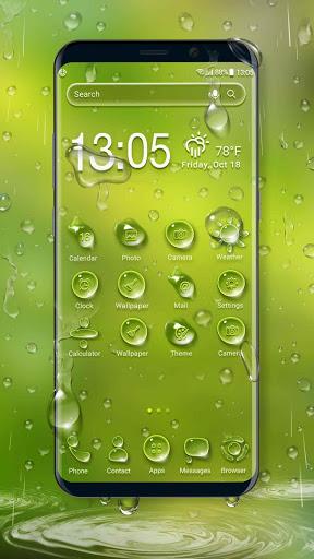 Waterdrop launcher theme &wallpaper - Image screenshot of android app