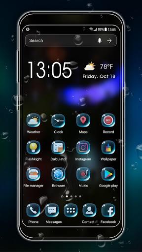 Rainy launcher theme &wallpaper - Image screenshot of android app