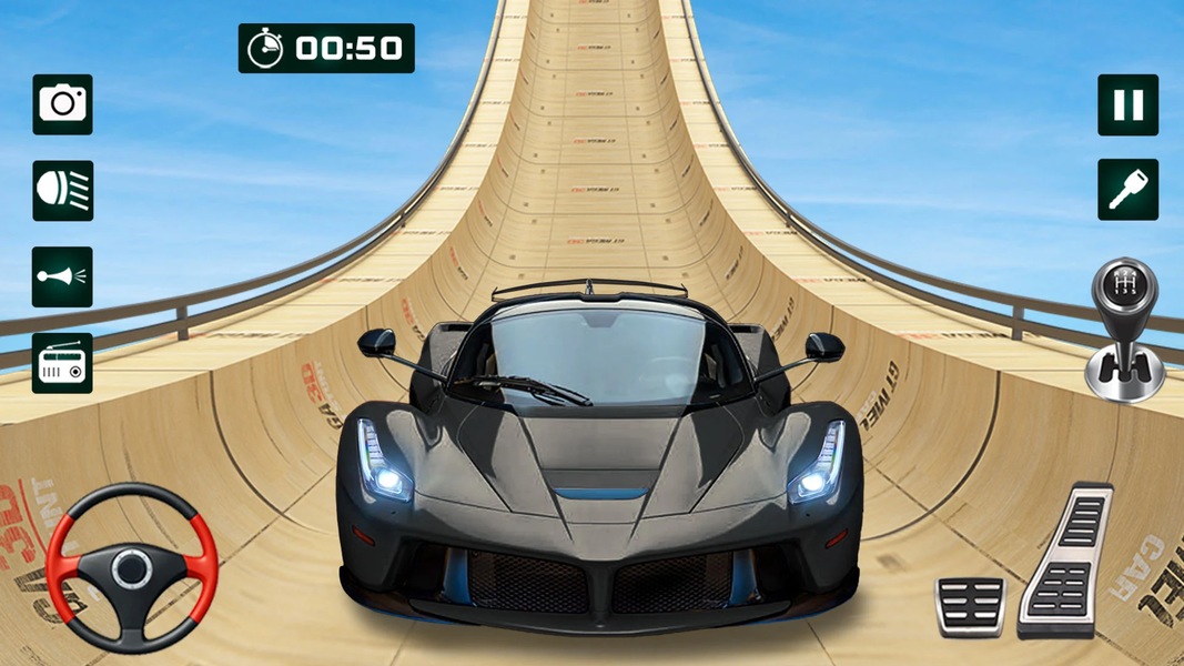 GT Car Stunt 3D: Ramp Car Game - Gameplay image of android game