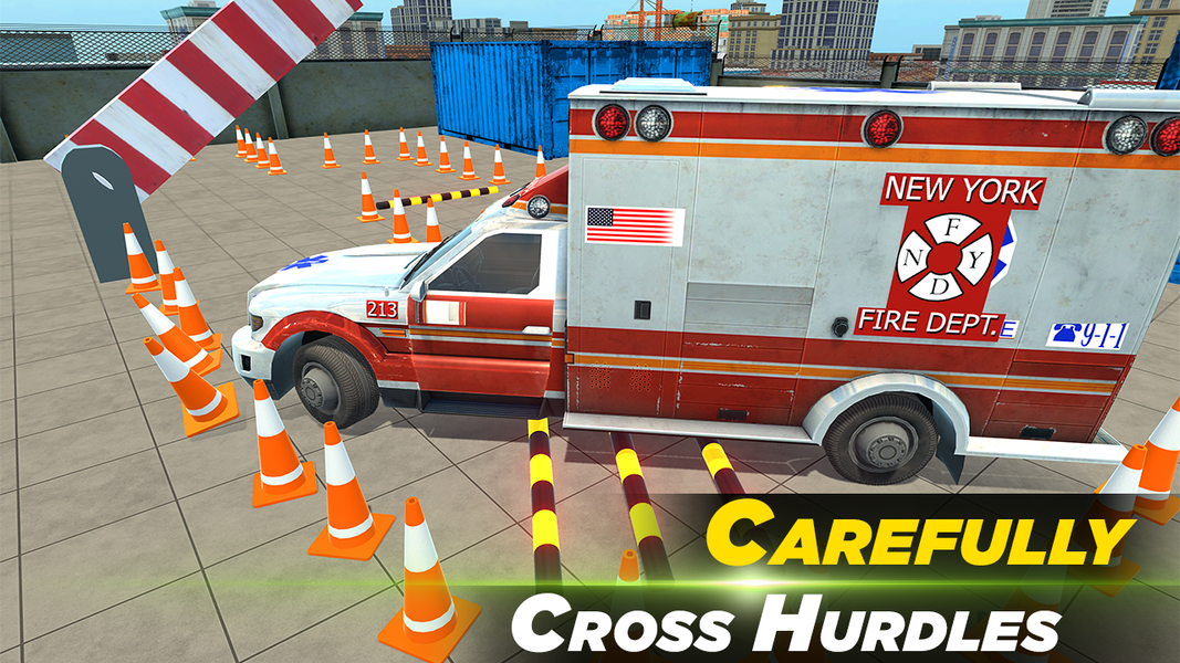 Ambulance Parking Game Simulat - عکس بازی موبایلی اندروید