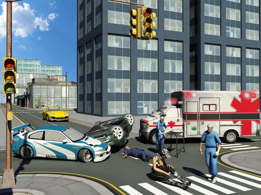 Ambulance Driver 3d Parking - Gameplay image of android game