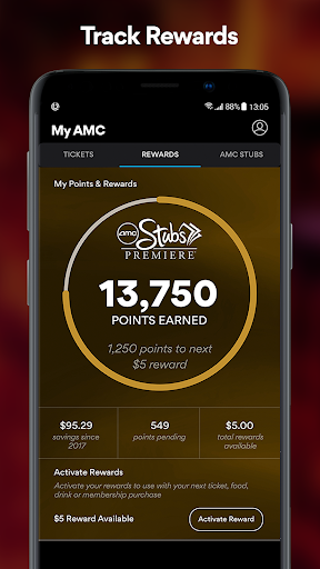 AMC Theatres: Movies & More - عکس برنامه موبایلی اندروید