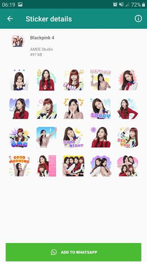Sticker Blackpink for Whatsapp - Image screenshot of android app