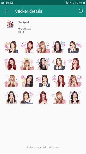 Sticker Blackpink for Whatsapp - Image screenshot of android app