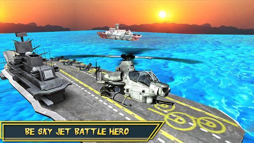 Gunship War : Helicopter Games - Gameplay image of android game