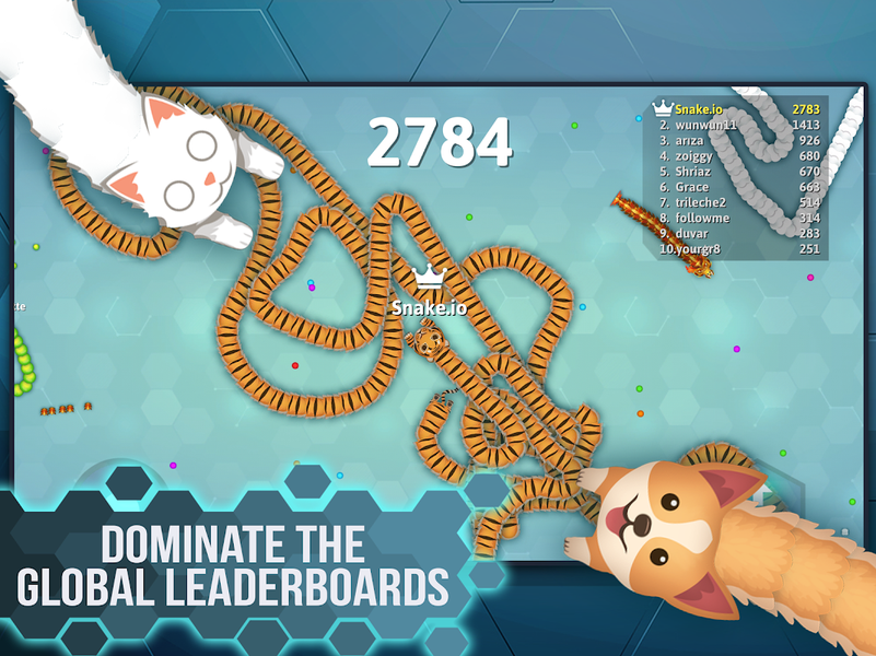 Snake.io - مار کرمخور: اسنیک یو - عکس بازی موبایلی اندروید