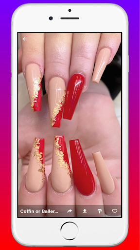 Coffin Acrylic Nails~Gel Nails - Image screenshot of android app