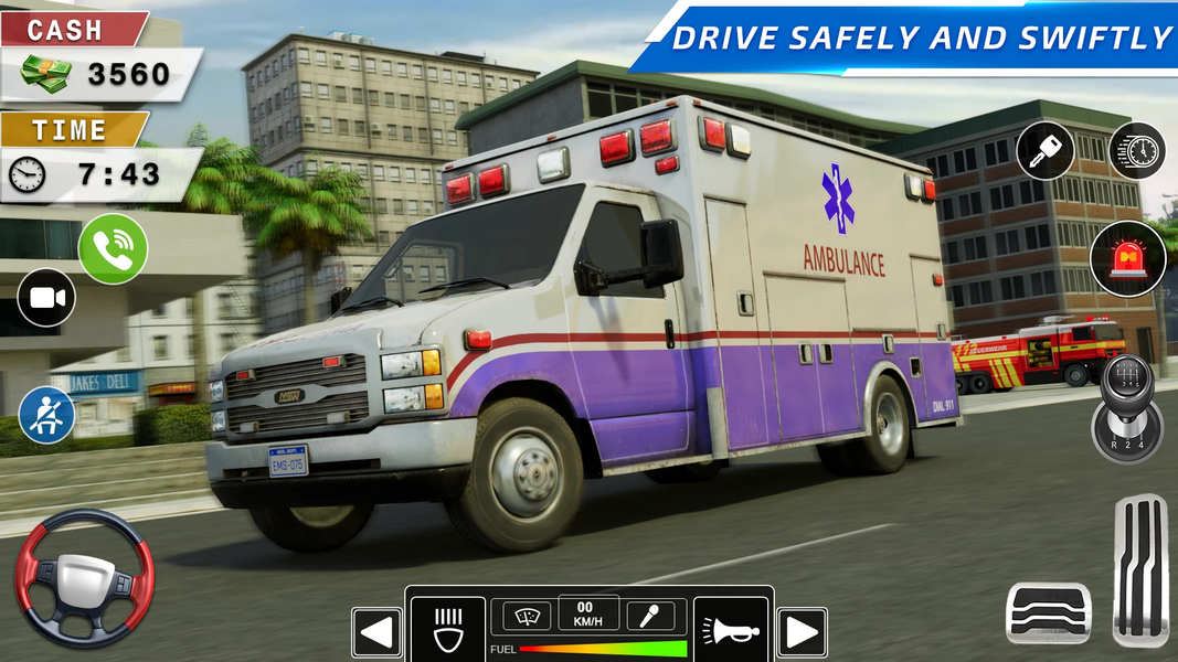 Rescue Ambulance Simulator ۳D - عکس بازی موبایلی اندروید