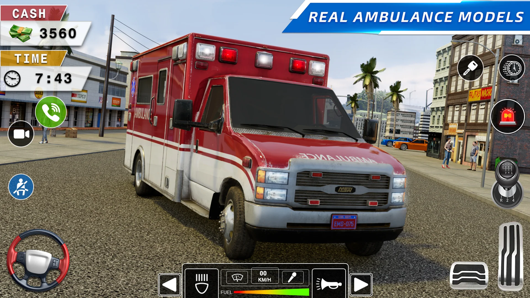 Rescue Ambulance Simulator ۳D - عکس بازی موبایلی اندروید