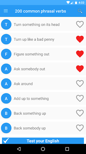 English Idioms and Phrases - Image screenshot of android app