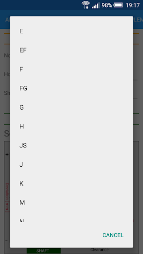 Fit Tolerance ISO - Image screenshot of android app
