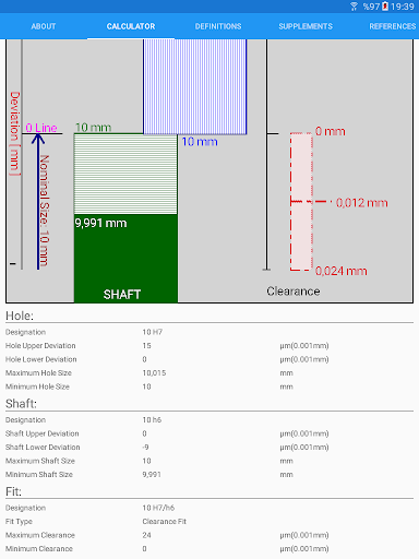 Fit Tolerance ISO - Image screenshot of android app