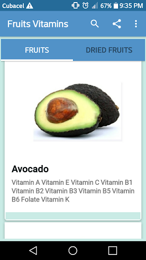 Fruits Vitamins - Image screenshot of android app
